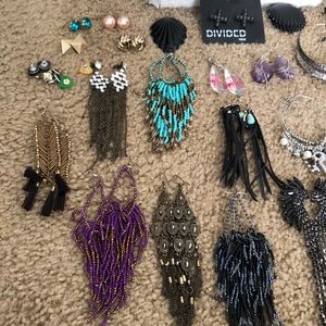 Assortment of earrings